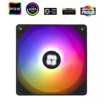 Комплект вентиляторов Thermalright TL-C12C-S, 120 мм, 1550rpm, 25.6 дБ, 4-pin PWM, 3шт, черный, ARGB подсветка (TPTL_C12C_S_3pcs)