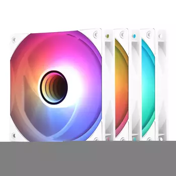 Комплект вентиляторов Thermalright TL-C12W-S V3, 120 мм, 1500rpm, 25.6 дБ, 4-pin PWM, 3шт, белый, ARGB подсветка (TPTL_C12W_S_V3_3pcs)
