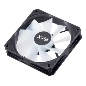 Комплект вентиляторов XPG VENTO 120 ARGB PWM, 120 мм, 1600rpm, 32 дБ, 4-pin PWM, 3шт, черный, ARGB подсветка (VENTO120ARGBPWM3C-BKCWW)