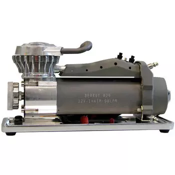 Компрессор автомобильный Berkut R24, 98л/мин, 14 атм, на клеммы аккумулятора, серый