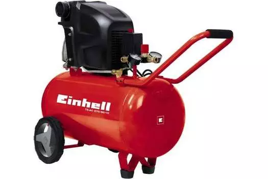 Компрессор воздушный Einhell Expert TE-AC 270/50/10, 1.8 кВт, 9.87 атм, 270л/мин, 220В, 50 л, масляный, электрический, поршневой, коаксиальный (прямой) (4010440)