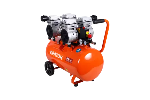 Компрессор воздушный Кратон AC-300-50-OFS, 1кВт, 8 бар, 300л/мин, 50л, безмасляный, электрический, поршневой, коаксиальный (прямой) (3 01 01 053)