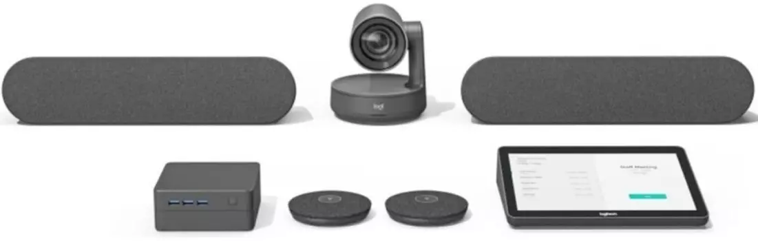 Конференц-камера Logitech Rally Plus, 3840x2160, микрофон: внешний, черный (960-001242)