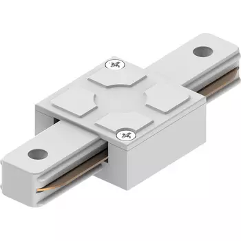 Коннектор Feron LD1006 для шинопроводов, прямой, белый (41734)