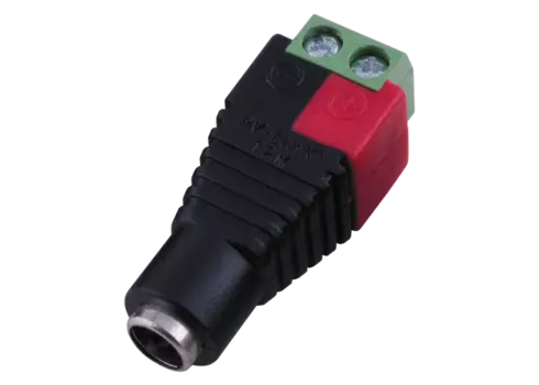 Коннектор PV-Link PV-T2F, DC-female 5.5/2.1мм питание, с винтовыми зажимами, черный (PV-T2F)