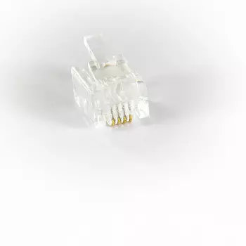 Коннектор RJ-11 6P4C категория 3, 100шт., VCOM (VTE7716-1/100)