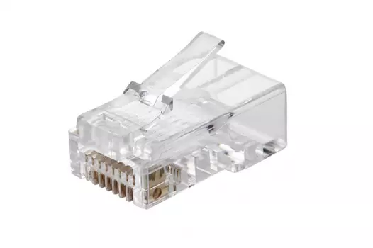 Коннектор RJ-45 8P8C категория 6, вставка, 50шт., Eurolan Q-PLUG (13A-U6-11WT)