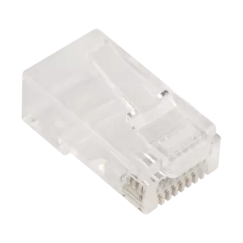 Коннектор RJ-45 тип EZ, 8P8C категория 5e, 100шт., для одножильного и многожильного кабеля, LANMASTER (LAN-EZ45-8P8C/U5E-100)