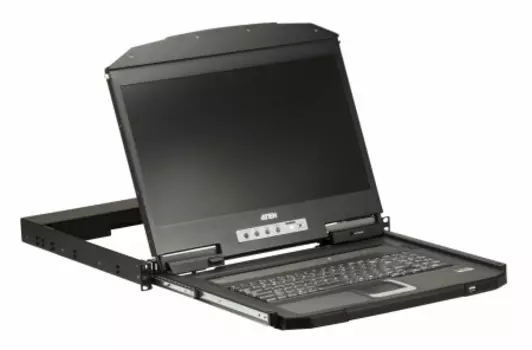 Консоль KVM (КВМ) ATEN CL3100NX, 1-ПК, VGA до 1920x1200, LCD 18.5" 1366 x 768, встроенная клавиатура, TouchPad (CL3100NX-ATA-RG)