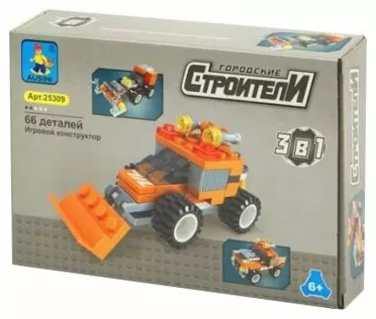Конструктор Ausini "Строители: Погрузчик", деталей: 66 (25309)