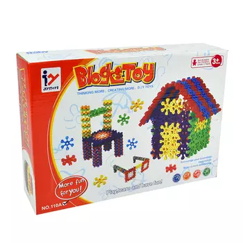 Конструктор Jiyitoys "Блоки-цветочки", деталей: 170 (HJYJ110A)