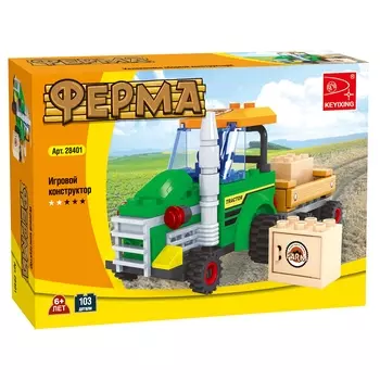 Конструктор KEYIXING "Ферма: Доставка материалов", деталей: 103 (K-28401)