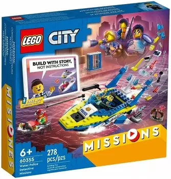 Конструктор LEGO City Детективные миссии водной полиции, деталей: 278 (60355)