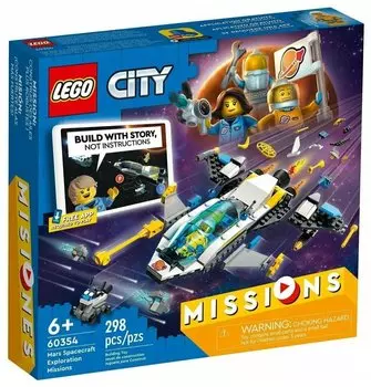 Конструктор LEGO City Космическая экспедиция для исследования Марса, деталей: 298 (60354)