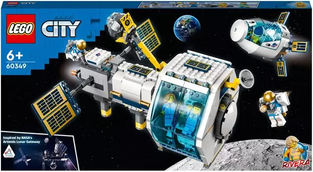 Конструктор LEGO City Space Port Лунная космическая станция, деталей: 500 (60349)