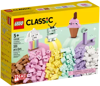Конструктор LEGO Classic Креативное веселье в пастельных тонах, деталей: 333 (11028)