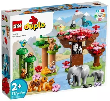 Конструктор LEGO DUPLO Дикие животные Азии, деталей: 117 (10974)