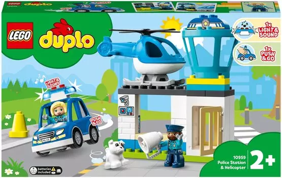 Конструктор LEGO DUPLO Полицейский участок и вертолёт, деталей: 40 (10959)