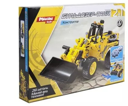 Конструктор Mioshi Tech "Бульдозер-Танк", деталей: 261 (MTE0709-003)