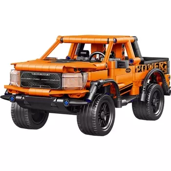 Конструктор Mioshi Tech "Пуллбэк: Оранжевый пикап", деталей: 462 (MTE0709-035)