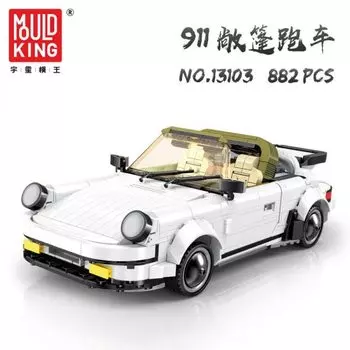 Конструктор MOULD KING Vintage Classic Porsche 911 Targa Car, деталей: 2096 (13103)