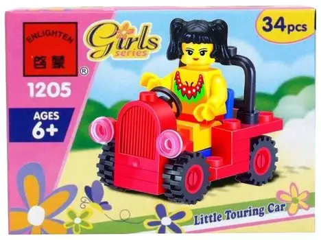 Конструктор Qman "Девочка в автомобиле", деталей: 34 (C1205/1205)