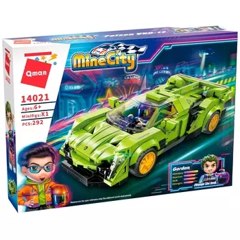 Конструктор Qman Гонки-ралли: Автомобиль Пойсон, деталей: 292 (C14021)