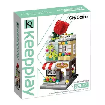 Конструктор Qman "Городские домики: Цветочный магазин", деталей: 329 (C0104)