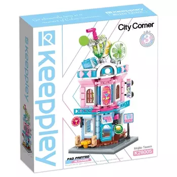 Конструктор Qman "Городские домики: Коктейль-бар", деталей: 324 (CK28005)