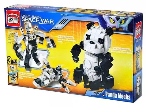 Конструктор Qman "Космопанда", деталей: 221 (C1403-3)