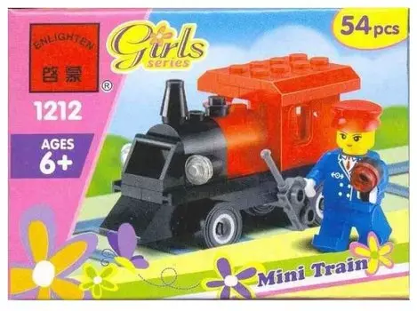 Конструктор Qman "Мини-поезд", деталей: 54 (C1212/1212)