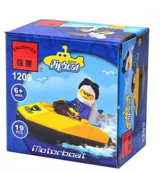 Конструктор Qman "Моторная лодка", деталей: 19 (C1209/1209)