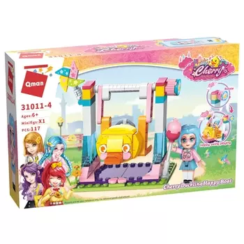 Конструктор Qman "Розовый мир: Качели-утёнок", деталей: 117 (C31011-4)