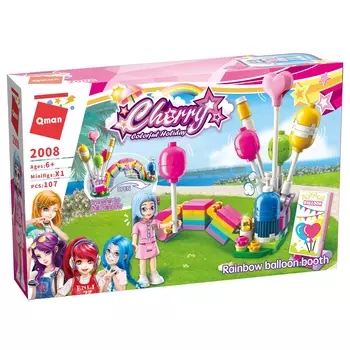 Конструктор Qman "Розовый мир: Магазин шариков", деталей: 107 (C2008-C2011-1)