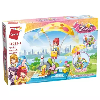 Конструктор Qman "Розовый мир: Полёт на парашюте", деталей: 109 (C31011-1)