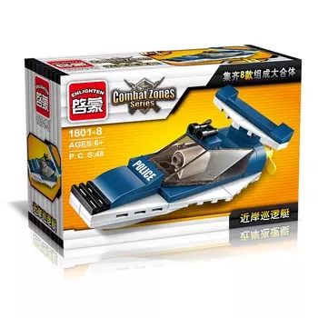 Конструктор Qman "Техника полиции: Скоростной катер", деталей: 48 (C1801-8)