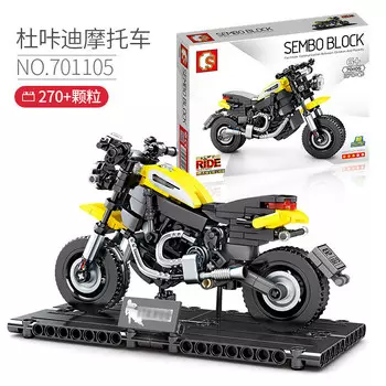 Конструктор Sembo Enjoy The Ride: Ducati Motorcycle Technic, деталей: 270 (701105)