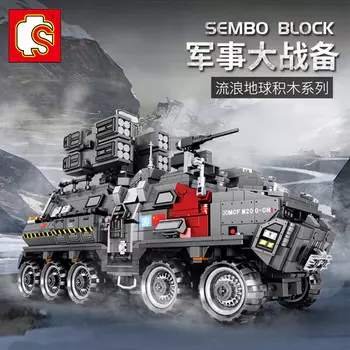 Конструктор Sembo Военный танк, деталей: 1925 (107007)