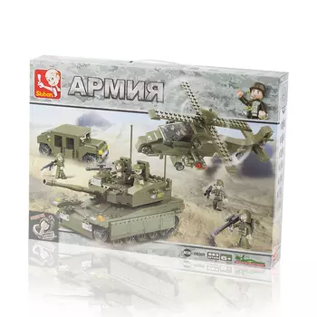 Конструктор SLUBAN "Армия: Атака с воздуха", деталей: 683 (M38-B0309)