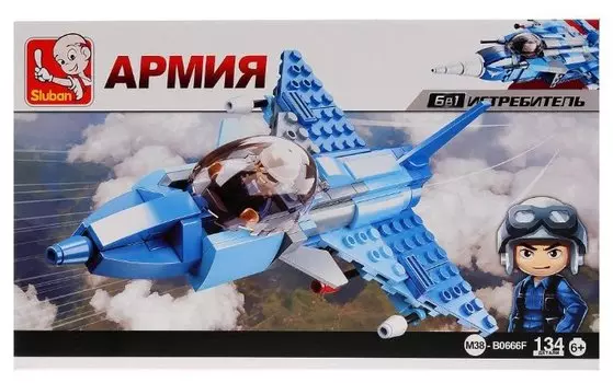 Конструктор SLUBAN "Армия: Штурмовик", деталей: 134 (M38-B0666F)