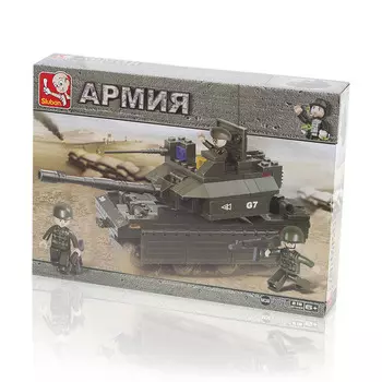 Конструктор SLUBAN "Армия: Танк "Абрамс", деталей: 219 (M38-B0287)