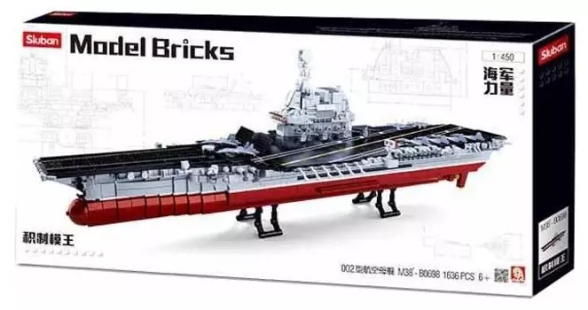 Конструктор SLUBAN "Флот: Авианосец", деталей: 1636 (M38-B0698)