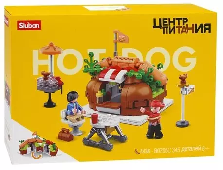 Конструктор SLUBAN "Фуд-корт: Хот-доги", деталей: 345 (M38-B0705C)