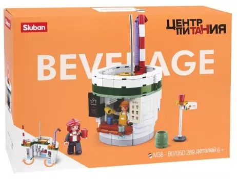 Конструктор SLUBAN "Фуд-корт: Напитки", деталей: 289 (M38-B0705D)