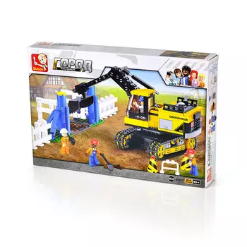 Конструктор SLUBAN "Город: Экскаватор", деталей: 614 (M38-B0551)