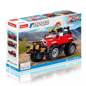 Конструктор SLUBAN "Город: Внедорожник", деталей: 135 (M38-B0902)