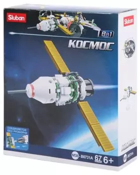 Конструктор SLUBAN "Космос: Космический корабль", деталей: 67 (M38-B0731A)