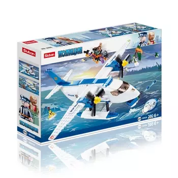 Конструктор SLUBAN "Полиция: Погоня на гидроплане", деталей: 380 (M38-B0826)