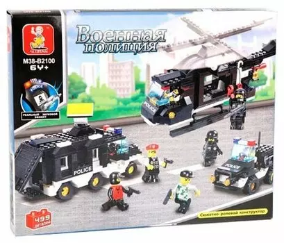 Конструктор SLUBAN "Полиция: Поисково-спасательная операция", деталей: 499 (M38-B2100)