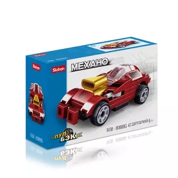 Конструктор SLUBAN "Пуллбэк: Турботачка", деталей: 47 (M38-B0888G)